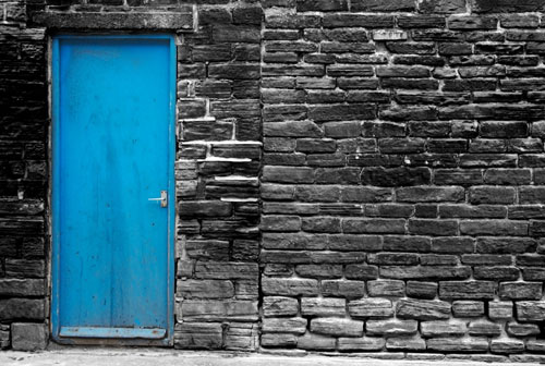 the-door-is-blue